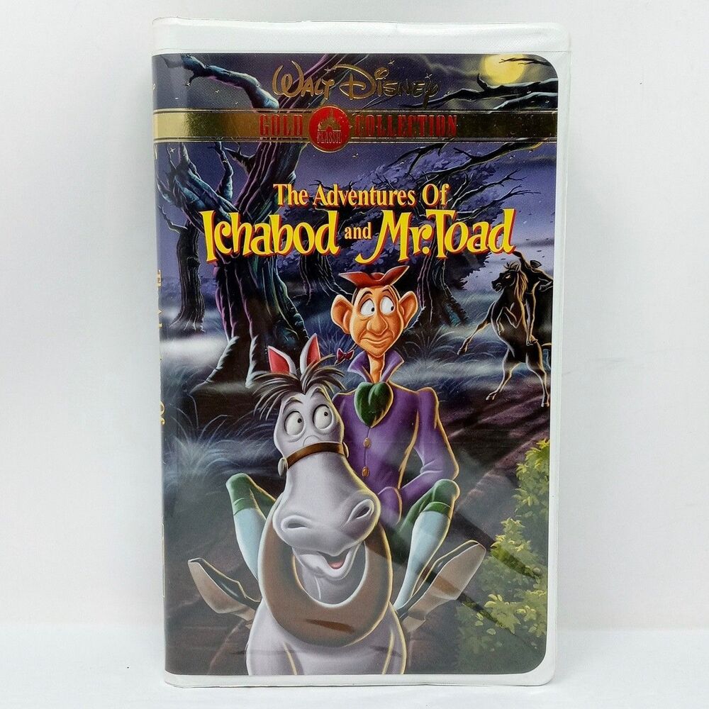 The Adventures of Ichabod and Mr. Toad (VHS) Walt Disney Halloween Sleepy Hollow